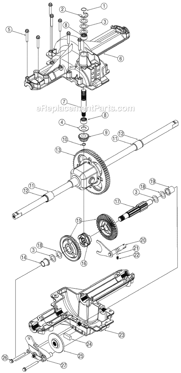 Page H Diagram and Parts List for 13AM772F700 2007 Yard Machines Lawn Tractor